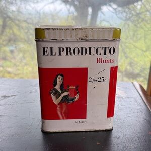 El Producto Extra Long Blunts Cigar Tin Vintage